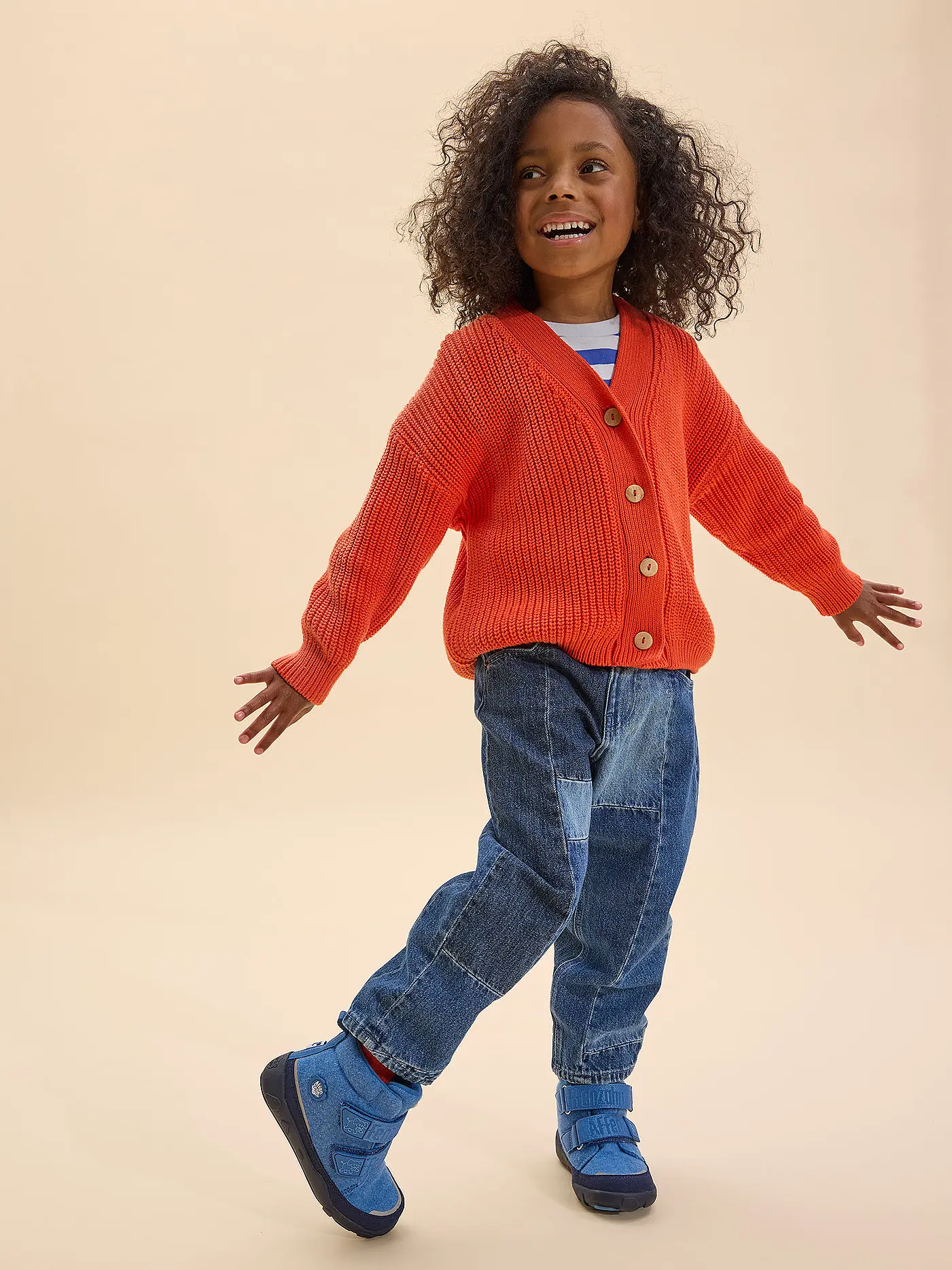 AFFENZAHN | Kinder Stiefel WOLLE COMFY Nashorn | blau